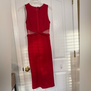 Lulu's Vibrant Red Dress Small